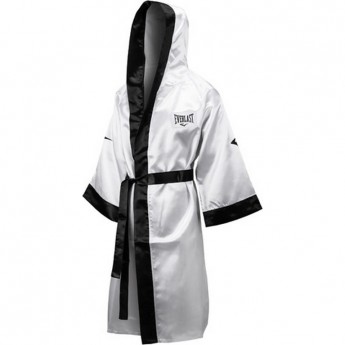 Халат с капюшоном EVERLAST XXL бело/черный Халат с капюшоном EVERLAST XXL бело/черный