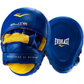 Лапы EVERLAST PRO ELITE LEATHER MANTIS синие