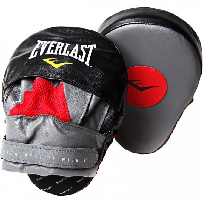 Лапы изогнутые EVERLAST MANTIS PUNCH MITTS красно/черные 410000