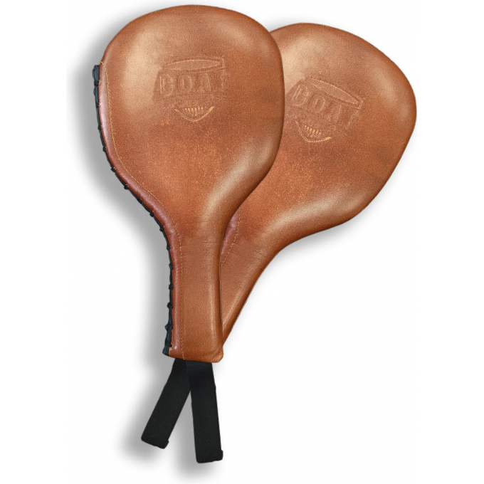 Лапы-ракетки EVERLAST 1910 LEATHER STRIKING PADDLES коричневые P00003404