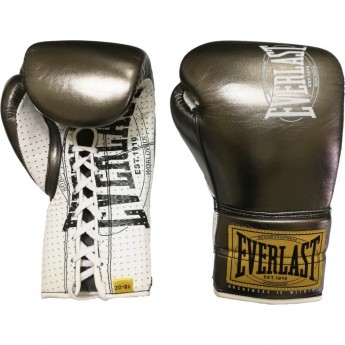 Перчатки боевые EVERLAST 1910 CLASSIC 10oz металлические