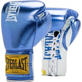 Перчатки боевые EVERLAST 1910 CLASSIC 10oz синие