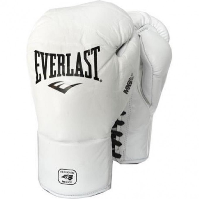 Перчатки боевые EVERLAST MX PRO FIGHT 10oz белые 181002