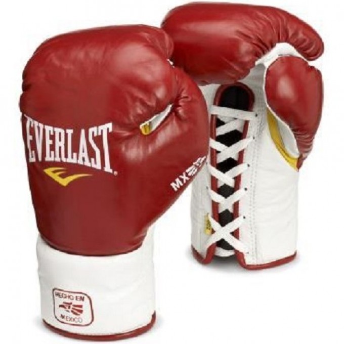 Перчатки боевые EVERLAST MX PRO FIGHT 10oz красные 181000