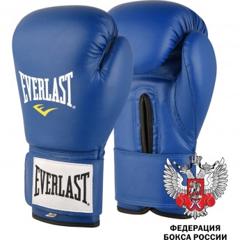 Перчатки для любительского бокса EVERLAST AMATEUR COMETITION PU 10oz синие