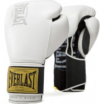 Перчатки тренировочные EVERLAST 1910 CLASSIC 10oz белые