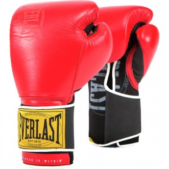 Перчатки тренировочные EVERLAST 1910 CLASSIC 12oz красные