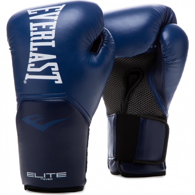 Перчатки тренировочные EVERLAST ELITE PROSTYLE 10oz темно синие P00002330