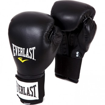 Перчатки тренировочные EVERLAST на липучке 10oz черные