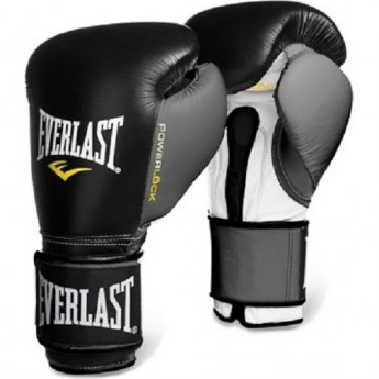 Перчатки тренировочные EVERLAST POWERLOCK 12oz черно/серые