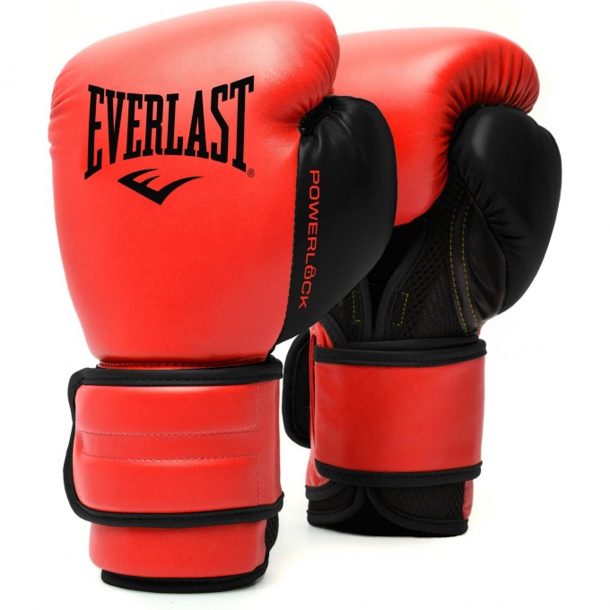 Перчатки тренировочные EVERLAST POWERLOCK PU 2 10oz красные P00002309