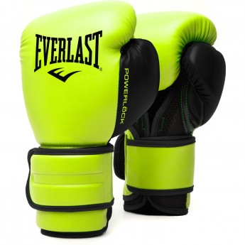 Перчатки тренировочные EVERLAST POWERLOCK PU 2 10oz салатовые