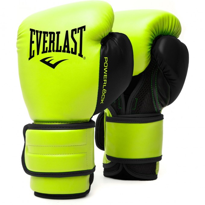 Перчатки тренировочные EVERLAST POWERLOCK PU 2 10oz салатовые P00002314