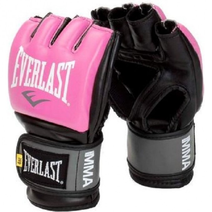 Перчатки тренировочные EVERLAST PRO STYLE GRAPPLING SM розовые 7778PSMU