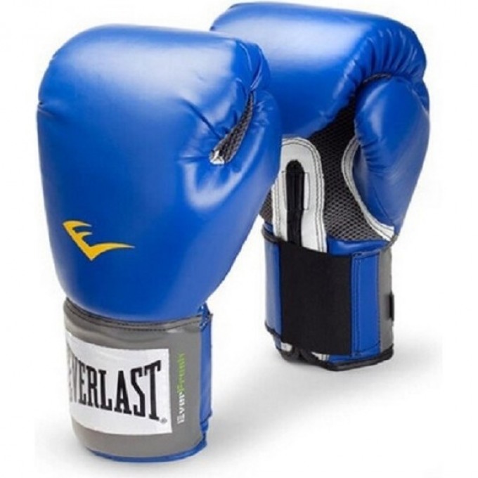 Перчатки тренировочные EVERLAST PU PRO STYLE ANTI-MB 12 oz синие 2212