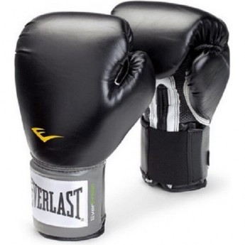 Перчатки тренировочные EVERLAST PU PRO STYLE ANTI-MB 12oz черные