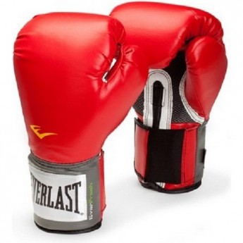 Перчатки тренировочные EVERLAST PU PRO STYLE ANTI-MB 14oz красные