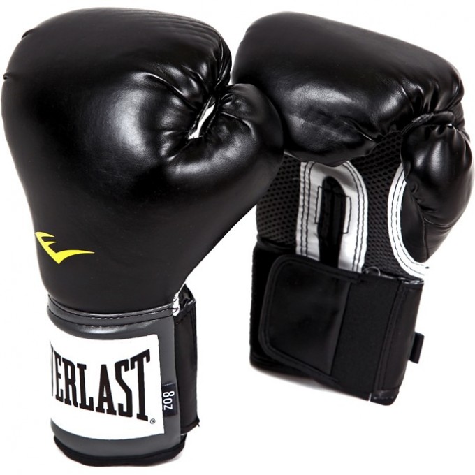 Перчатки тренировочные EVERLAST PU PRO STYLE ANTI-MB YOUTH черные 2308YU