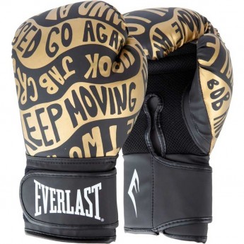 Перчатки тренировочные EVERLAST SPARK 10oz черно/золотые