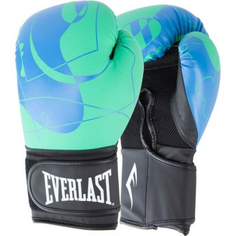 Перчатки тренировочные EVERLAST SPARK 10oz сине/зеленые