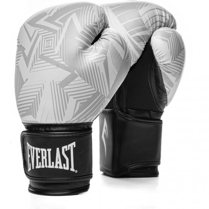 Перчатки тренировочные EVERLAST SPARK 12oz белые-гео P00002410