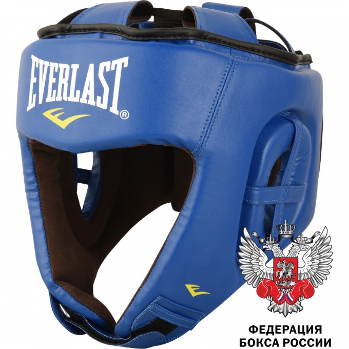 Шлем для любительского бокса EVERLAST AMATEUR COMPETITION PU L синий 610406-10B PU