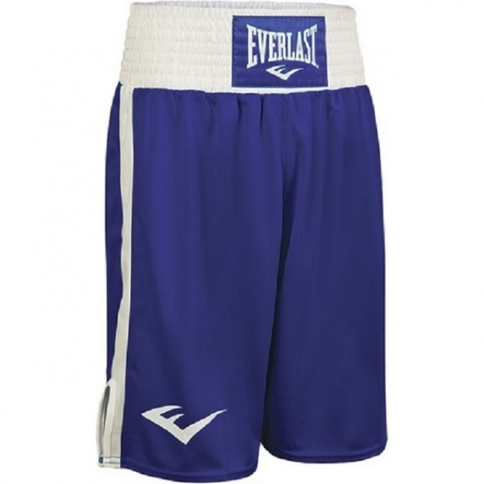 Трусы боксерские EVERLAST ELITE 140 сине/белые 3652 140 BL/WH